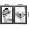 Americanflat Hinged Picture Frame with Wide, Beveled Molding and Shatter-Resistant Glass - Modern Metal Picture Frame Displays Two Photos - Elegant Photo Frames for Tabletop Display